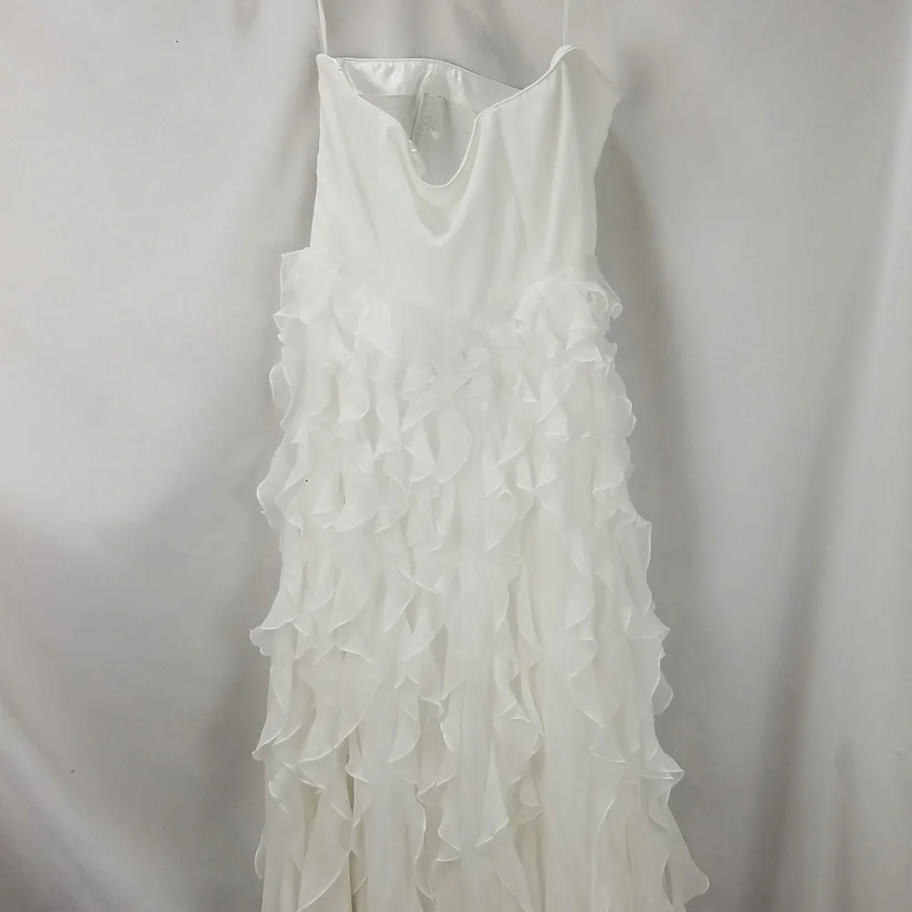 White House Black Market Tiered Waterfall Gown NWT - Picture 11 of 13